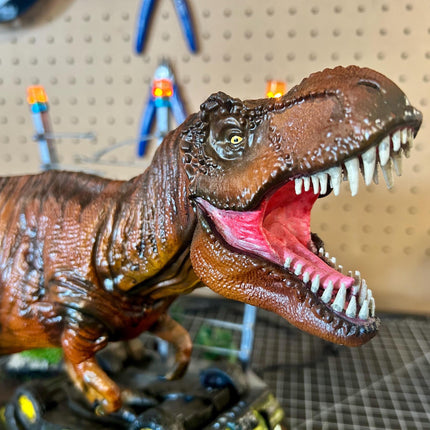 Jurassic Park T. Rex Attack Diorama