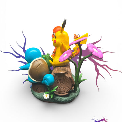 Starter Pokémon Forest Diorama