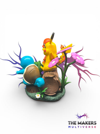 Starter Pokémon Forest Diorama