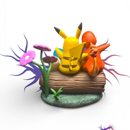 Starter Pokémon Forest Diorama