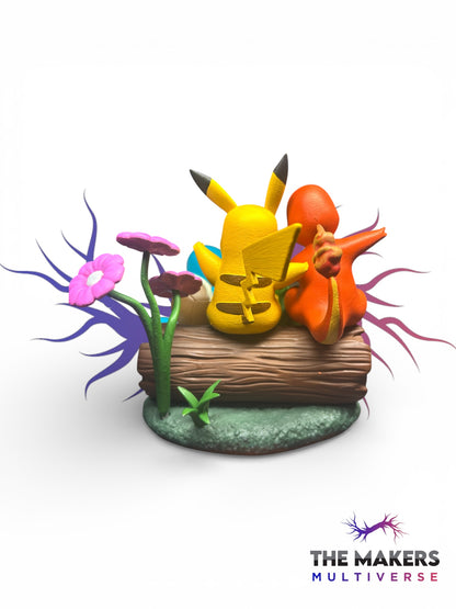 Starter Pokémon Forest Diorama