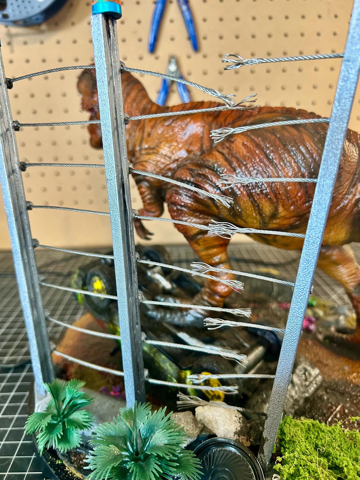 Jurassic Park T. Rex Attack Diorama