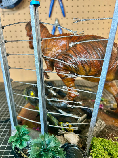 Jurassic Park T. Rex Attack Diorama