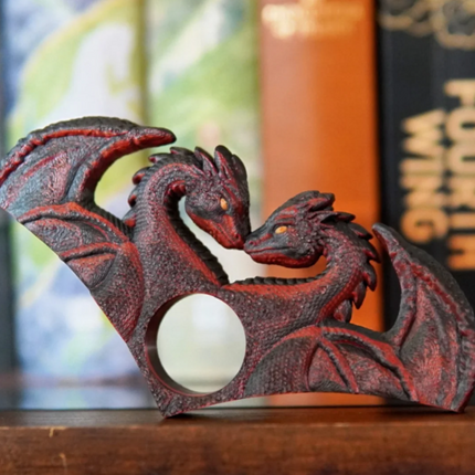 Dragon Lovers Page Holder — 3D Printed (Mythical Bookmarking Duo)