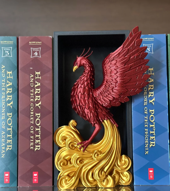 Phoenix Ember — 3D Printed Phoenix Book Nook