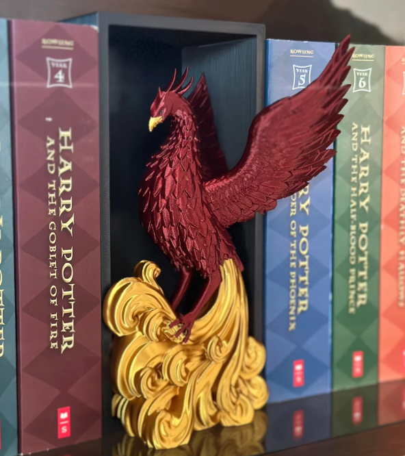 Phoenix Ember — 3D Printed Phoenix Book Nook