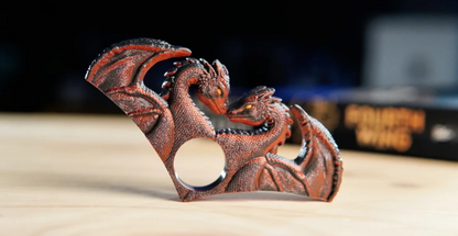 Dragon Lovers Page Holder — 3D Printed (Mythical Bookmarking Duo)