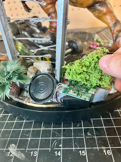 Jurassic Park T. Rex Attack Diorama