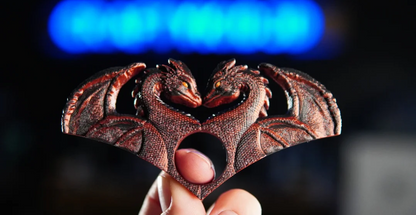 Dragon Lovers Page Holder — 3D Printed (Mythical Bookmarking Duo)