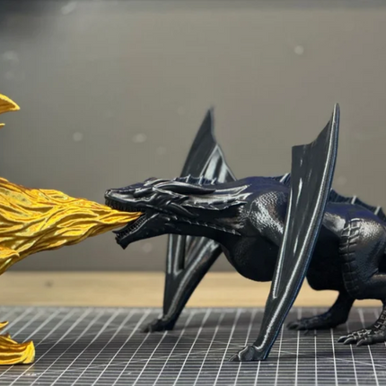 Dragon's Breath Bookend — 3D Printed (Game of Thrones-Inspired)