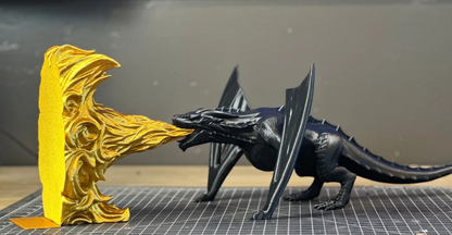 Dragon's Breath Bookend — 3D Printed (Game of Thrones-Inspired)