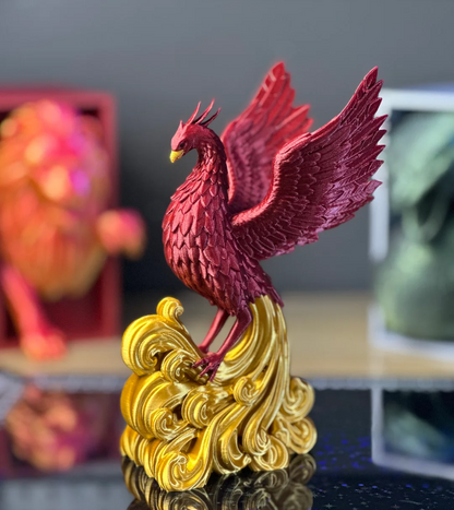Phoenix Ember — 3D Printed Phoenix Book Nook