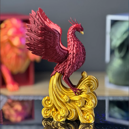 Phoenix Ember — 3D Printed Phoenix Book Nook