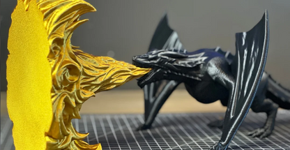 Dragon's Breath Bookend — 3D Printed (Game of Thrones-Inspired)