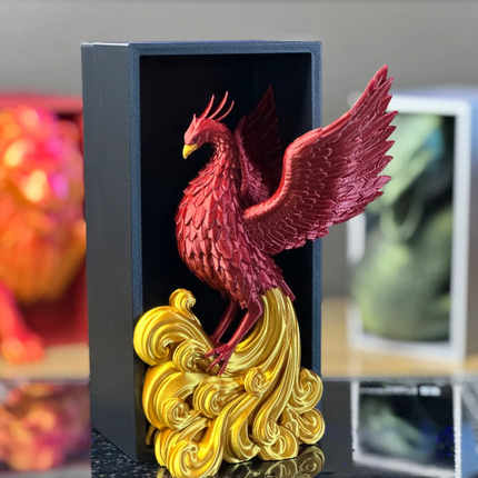 Phoenix Ember — 3D Printed Phoenix Book Nook