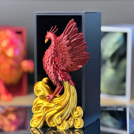 Phoenix Ember — 3D Printed Phoenix Book Nook