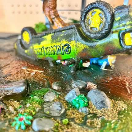 Jurassic Park T. Rex Attack Diorama