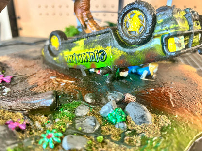 Jurassic Park T. Rex Attack Diorama