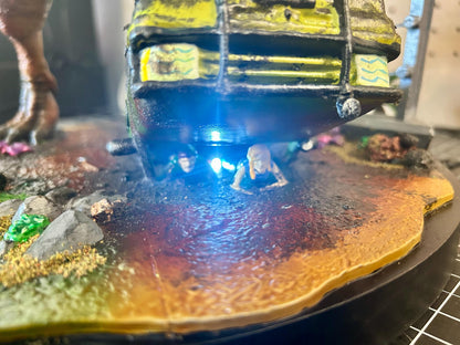 Jurassic Park T. Rex Attack Diorama