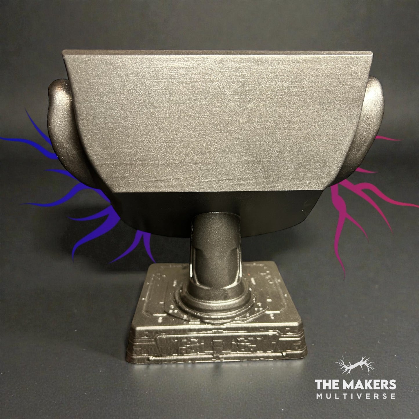 Morpheus Head Sculpture – Neo Reflection with Red & Blue Pill