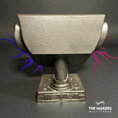 Morpheus Head Sculpture – Neo Reflection with Red & Blue Pill