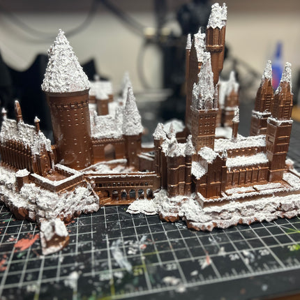Snowy Castle inspired by Hogwarts