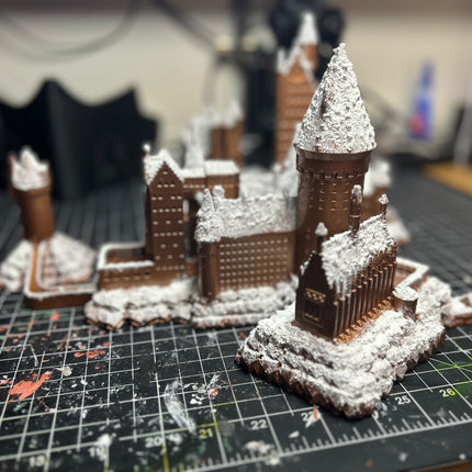 Snowy Castle inspired by Hogwarts