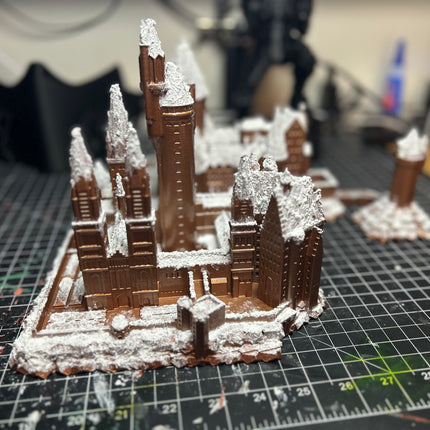 Snowy Castle inspired by Hogwarts