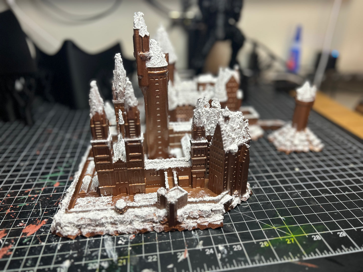 Snowy Castle inspired by Hogwarts