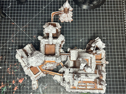 Snowy Castle inspired by Hogwarts