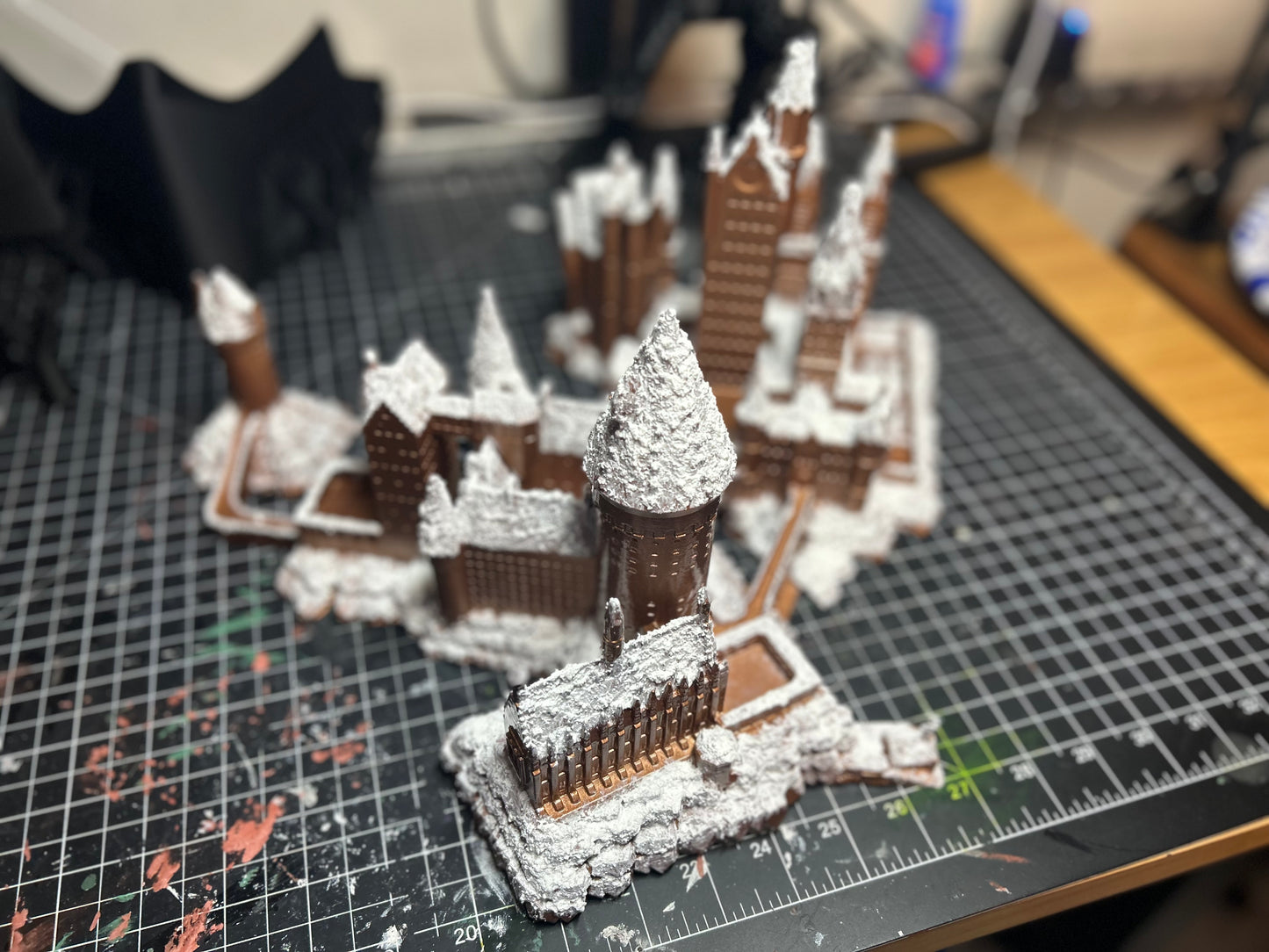 Snowy Castle inspired by Hogwarts