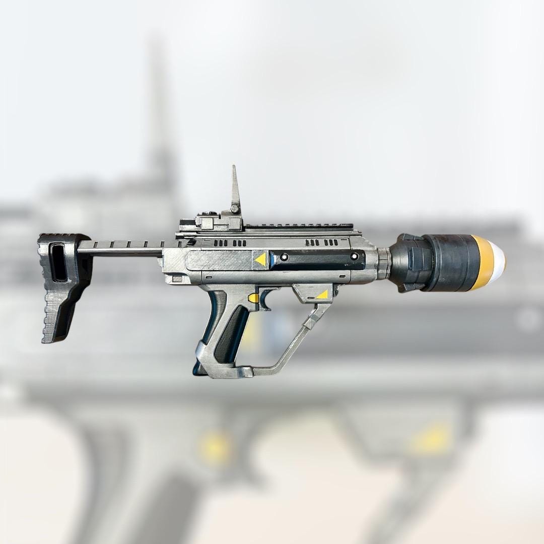 Ultimatum Nuke Launcher 3D Printed Prop inspired by Hell divers 2